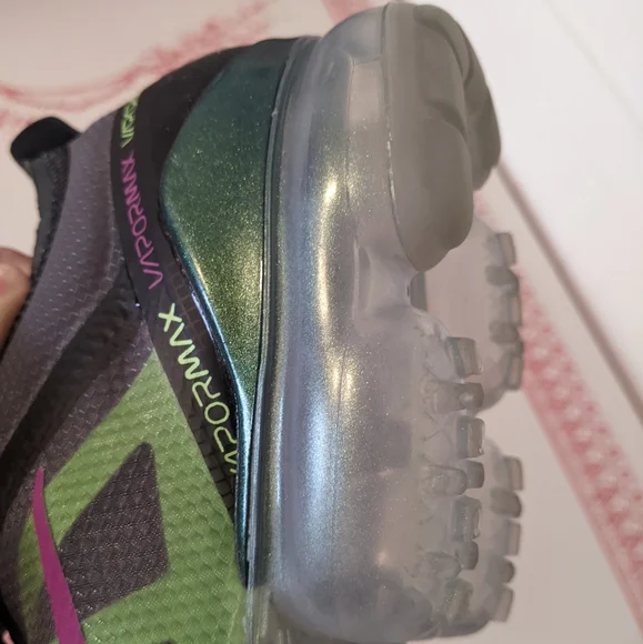 Nike Air Vapormax 2019 Black, Fuchsia, Lime Premium Men's 12 AT6810-001 - Picture 8 of 16